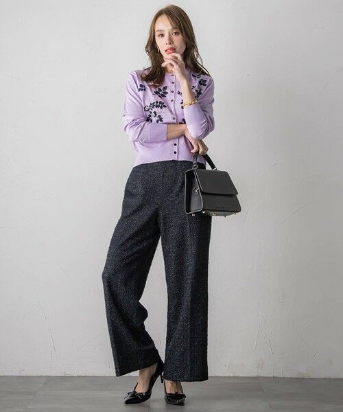 Viaggio Blu / ビアッジョブルー その他パンツ | ツイードラメワイドパンツ | 詳細8