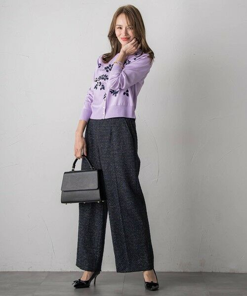 Viaggio Blu / ビアッジョブルー その他パンツ | ツイードラメワイドパンツ | 詳細9