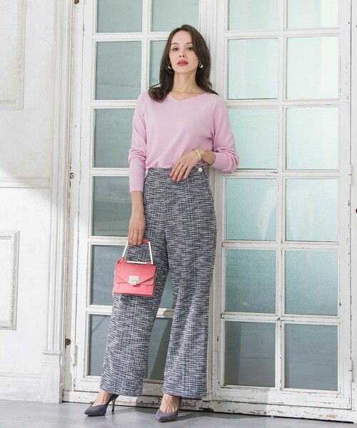 Viaggio Blu / ビアッジョブルー その他パンツ | ツイードラメワイドパンツ | 詳細15