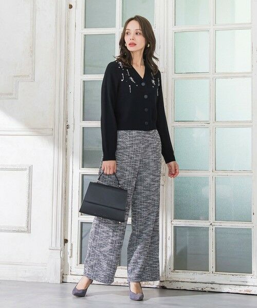 Viaggio Blu / ビアッジョブルー その他パンツ | ツイードラメワイドパンツ | 詳細20