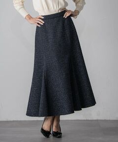 Viaggio Blu / ビアッジョブルー ミニ・ひざ丈スカート | ツイードラメマーメイドスカート