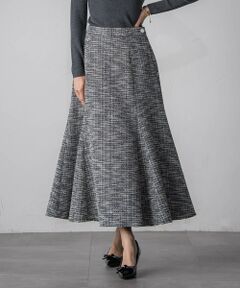 Viaggio Blu / ビアッジョブルー ミニ・ひざ丈スカート | ツイードラメマーメイドスカート