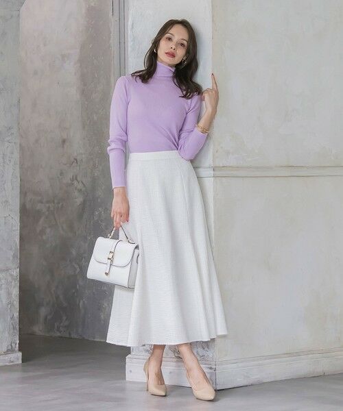 Viaggio Blu / ビアッジョブルー ミニ・ひざ丈スカート | ツイードラメマーメイドスカート | 詳細5