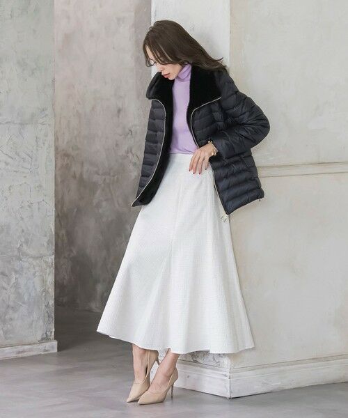 Viaggio Blu / ビアッジョブルー ミニ・ひざ丈スカート | ツイードラメマーメイドスカート | 詳細8