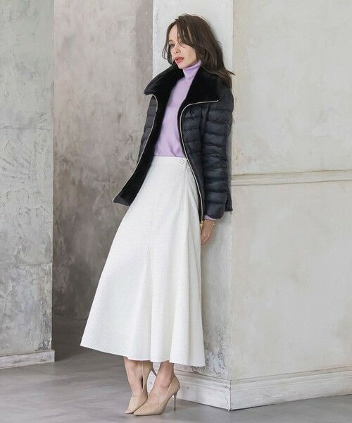 Viaggio Blu / ビアッジョブルー ミニ・ひざ丈スカート | ツイードラメマーメイドスカート | 詳細9