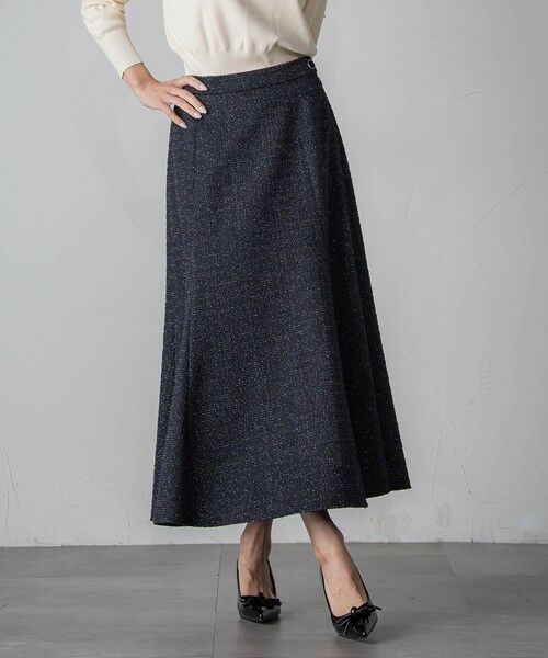 Viaggio Blu / ビアッジョブルー ミニ・ひざ丈スカート | ツイードラメマーメイドスカート | 詳細15