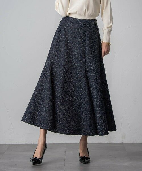 Viaggio Blu / ビアッジョブルー ミニ・ひざ丈スカート | ツイードラメマーメイドスカート | 詳細18