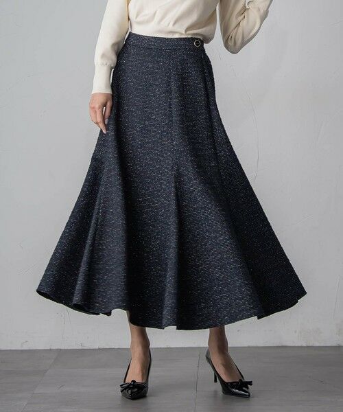 Viaggio Blu / ビアッジョブルー ミニ・ひざ丈スカート | ツイードラメマーメイドスカート | 詳細19