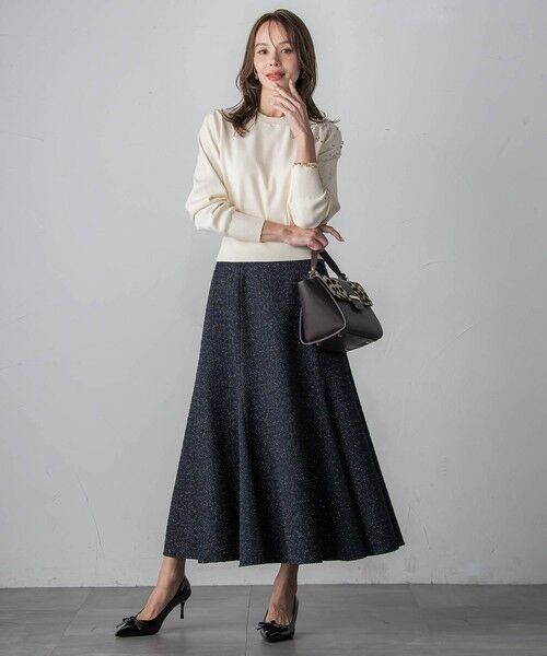 Viaggio Blu / ビアッジョブルー ミニ・ひざ丈スカート | ツイードラメマーメイドスカート | 詳細21