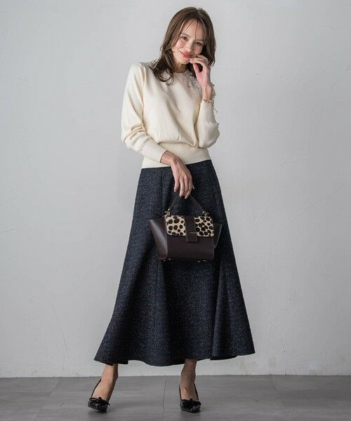 Viaggio Blu / ビアッジョブルー ミニ・ひざ丈スカート | ツイードラメマーメイドスカート | 詳細22