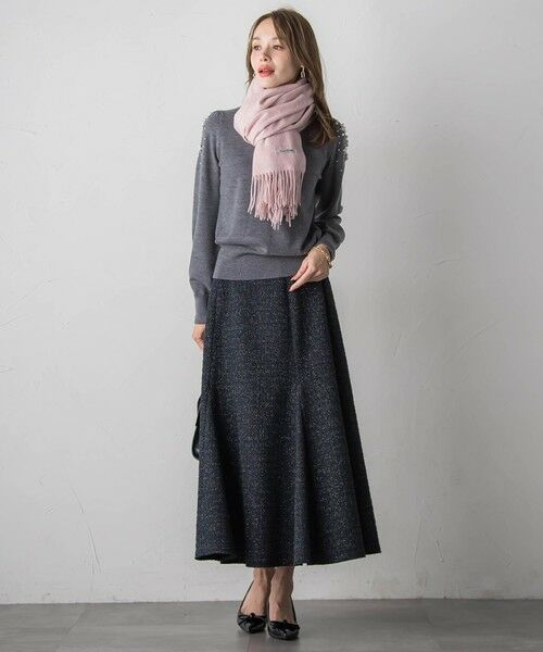 Viaggio Blu / ビアッジョブルー ミニ・ひざ丈スカート | ツイードラメマーメイドスカート | 詳細26