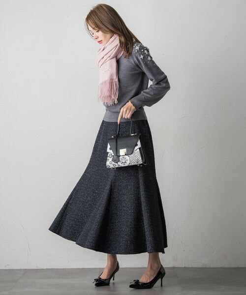 Viaggio Blu / ビアッジョブルー ミニ・ひざ丈スカート | ツイードラメマーメイドスカート | 詳細27