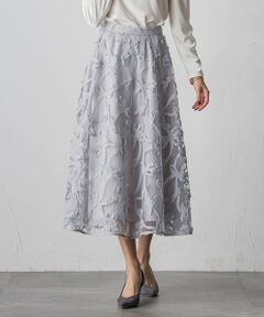 Viaggio Blu / ビアッジョブルー ミニ・ひざ丈スカート | スパンコールテープチュールスカート