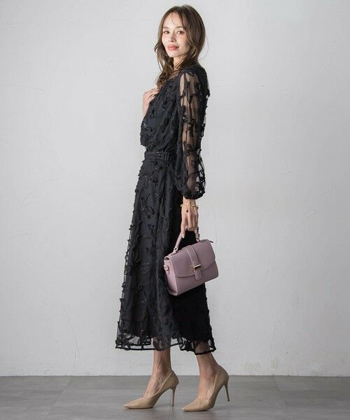 Viaggio Blu / ビアッジョブルー ミニ・ひざ丈スカート | スパンコールテープチュールスカート | 詳細6