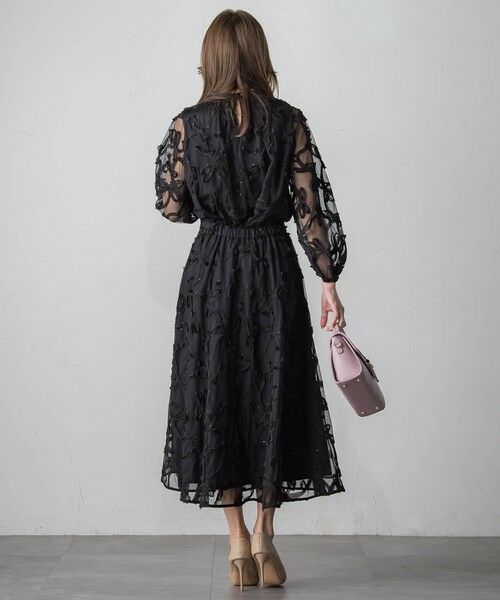 Viaggio Blu / ビアッジョブルー ミニ・ひざ丈スカート | スパンコールテープチュールスカート | 詳細7