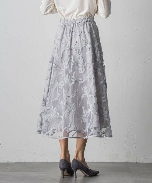 Viaggio Blu / ビアッジョブルー ミニ・ひざ丈スカート | スパンコールテープチュールスカート | 詳細20