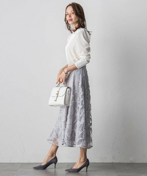 Viaggio Blu / ビアッジョブルー ミニ・ひざ丈スカート | スパンコールテープチュールスカート | 詳細23