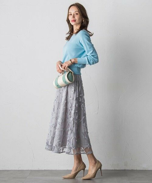 Viaggio Blu / ビアッジョブルー ミニ・ひざ丈スカート | スパンコールテープチュールスカート | 詳細29