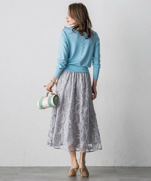 Viaggio Blu / ビアッジョブルー ミニ・ひざ丈スカート | スパンコールテープチュールスカート | 詳細30