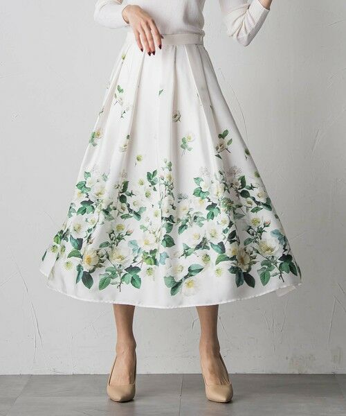 Viaggio Blu / ビアッジョブルー ミニ・ひざ丈スカート | クリスマスローズスカート | 詳細12