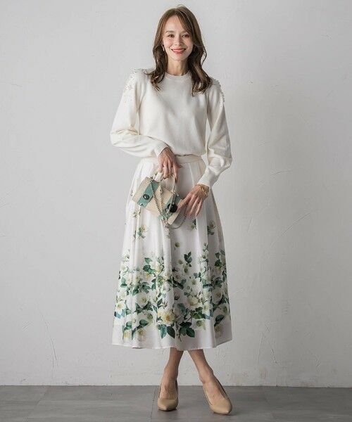 Viaggio Blu / ビアッジョブルー ミニ・ひざ丈スカート | クリスマスローズスカート | 詳細19