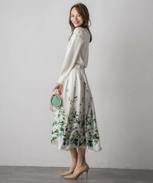 Viaggio Blu / ビアッジョブルー ミニ・ひざ丈スカート | クリスマスローズスカート | 詳細20