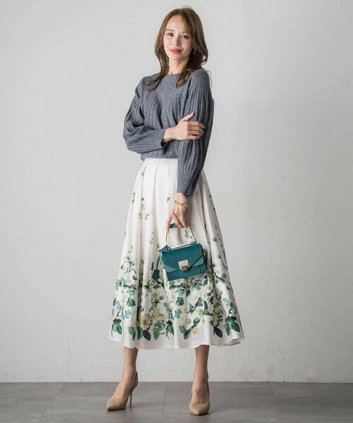 Viaggio Blu / ビアッジョブルー ミニ・ひざ丈スカート | クリスマスローズスカート | 詳細22
