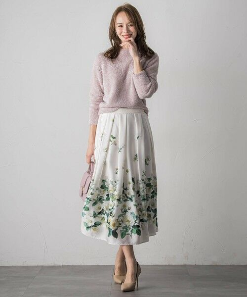 Viaggio Blu / ビアッジョブルー ミニ・ひざ丈スカート | クリスマスローズスカート | 詳細23