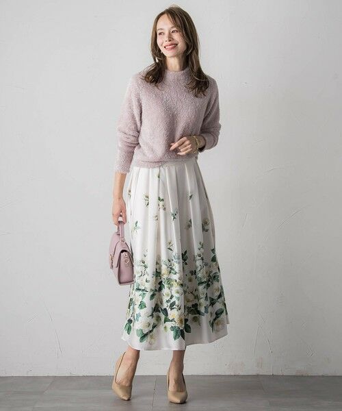 Viaggio Blu / ビアッジョブルー ミニ・ひざ丈スカート | クリスマスローズスカート | 詳細24