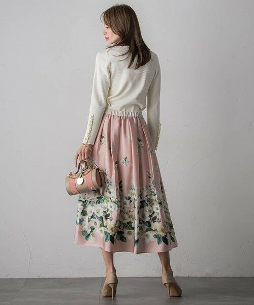 Viaggio Blu / ビアッジョブルー ミニ・ひざ丈スカート | クリスマスローズスカート | 詳細25