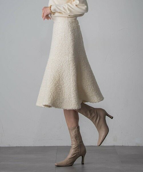 Viaggio Blu / ビアッジョブルー ミニ・ひざ丈スカート | ループツイードスカート | 詳細3
