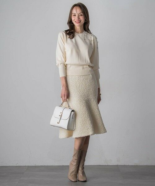 Viaggio Blu / ビアッジョブルー ミニ・ひざ丈スカート | ループツイードスカート | 詳細5