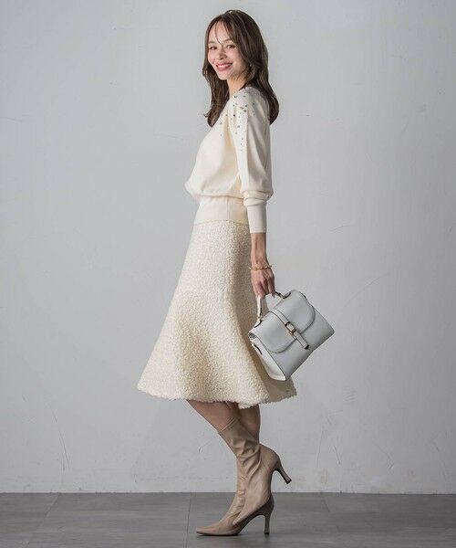 Viaggio Blu / ビアッジョブルー ミニ・ひざ丈スカート | ループツイードスカート | 詳細6