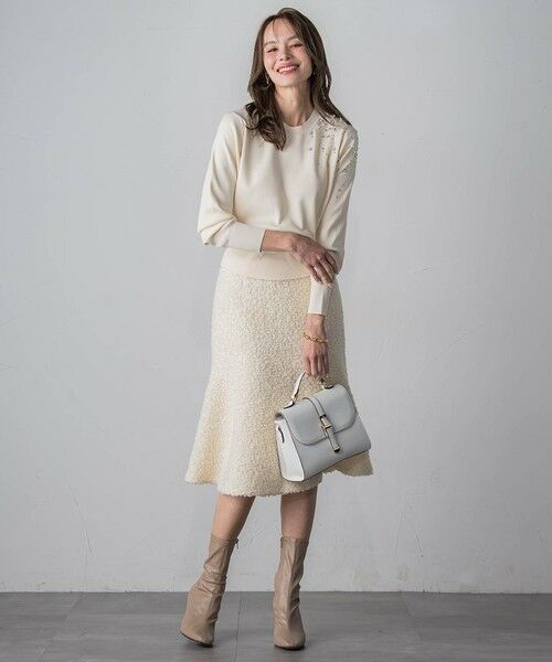 Viaggio Blu / ビアッジョブルー ミニ・ひざ丈スカート | ループツイードスカート | 詳細8