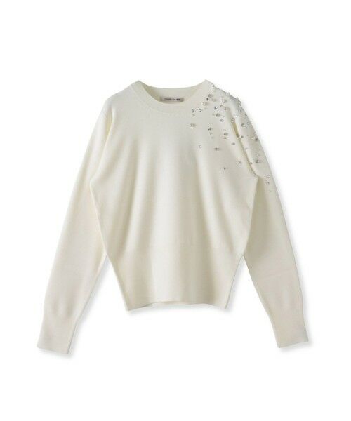 Viaggio Blu / ビアッジョブルー ニット・セーター | アシメパールビジューニット | 詳細8