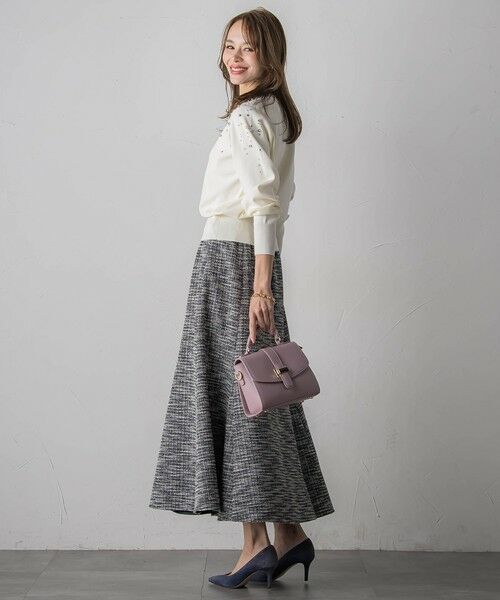 Viaggio Blu / ビアッジョブルー ニット・セーター | アシメパールビジューニット | 詳細6