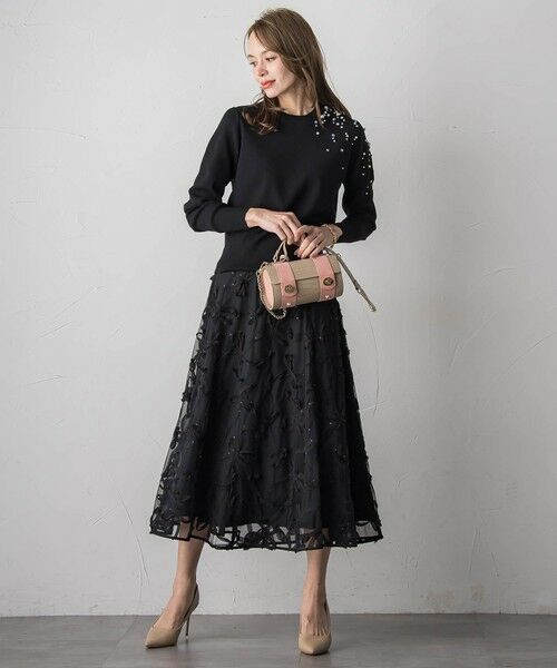 Viaggio Blu / ビアッジョブルー ニット・セーター | アシメパールビジューニット | 詳細16