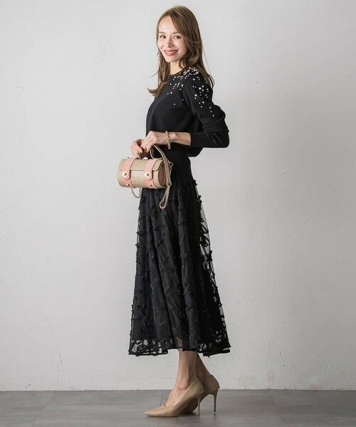 Viaggio Blu / ビアッジョブルー ニット・セーター | アシメパールビジューニット | 詳細17