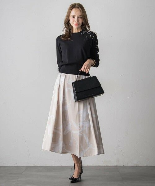 Viaggio Blu / ビアッジョブルー ニット・セーター | アシメパールビジューニット | 詳細20