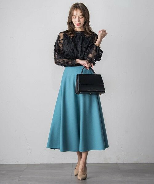 Viaggio Blu / ビアッジョブルー シャツ・ブラウス | スパンコールテープチュールブラウス | 詳細12