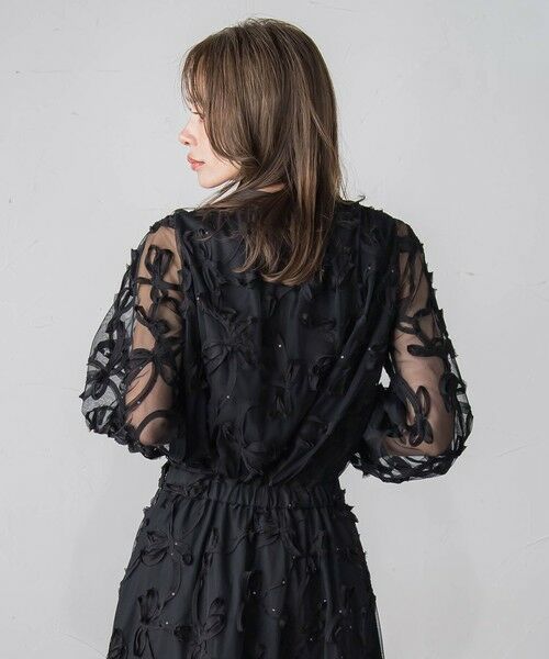 Viaggio Blu / ビアッジョブルー シャツ・ブラウス | スパンコールテープチュールブラウス | 詳細4