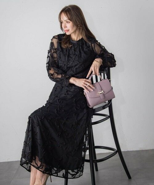 Viaggio Blu / ビアッジョブルー シャツ・ブラウス | スパンコールテープチュールブラウス | 詳細8