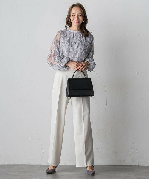 Viaggio Blu / ビアッジョブルー シャツ・ブラウス | スパンコールテープチュールブラウス | 詳細18