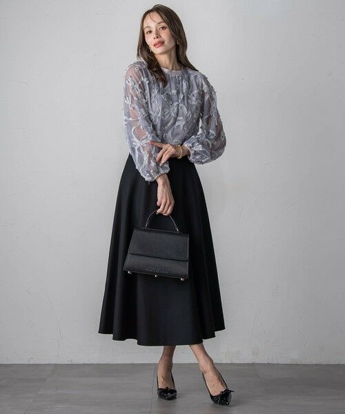 Viaggio Blu / ビアッジョブルー シャツ・ブラウス | スパンコールテープチュールブラウス | 詳細26