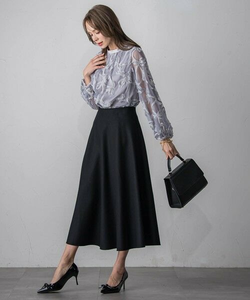 Viaggio Blu / ビアッジョブルー シャツ・ブラウス | スパンコールテープチュールブラウス | 詳細27