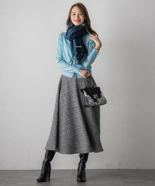 Viaggio Blu / ビアッジョブルー マフラー・ショール・スヌード・ストール | チェックマフラー | 詳細12