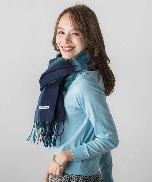 Viaggio Blu / ビアッジョブルー マフラー・ショール・スヌード・ストール | チェックマフラー | 詳細9