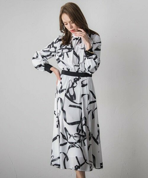 Viaggio Blu / ビアッジョブルー ロング・マキシ丈ワンピース | トゥシューズワンピース（ホワイト系その他）