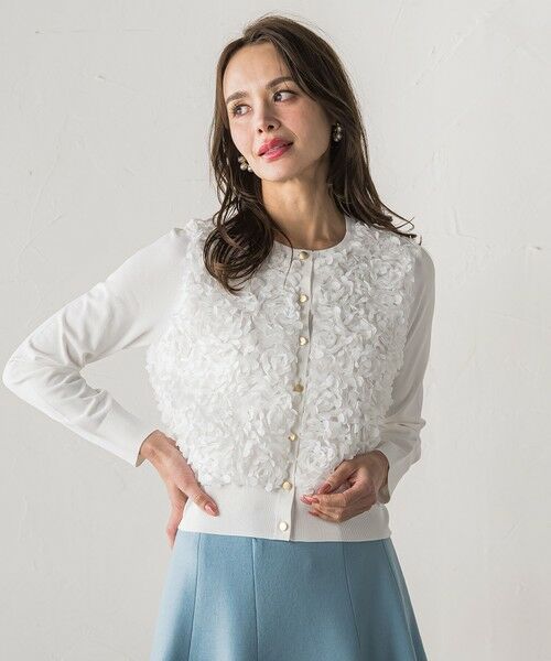 Viaggio Blu / ビアッジョブルー カーディガン・ボレロ | フラワーチュールドッキングカーディガン | 詳細1