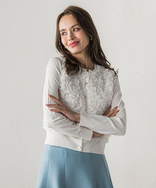 Viaggio Blu / ビアッジョブルー カーディガン・ボレロ | フラワーチュールドッキングカーディガン | 詳細4